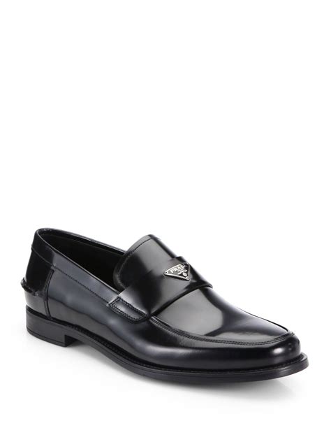 prada loafers men sale|prada men's black loafers.